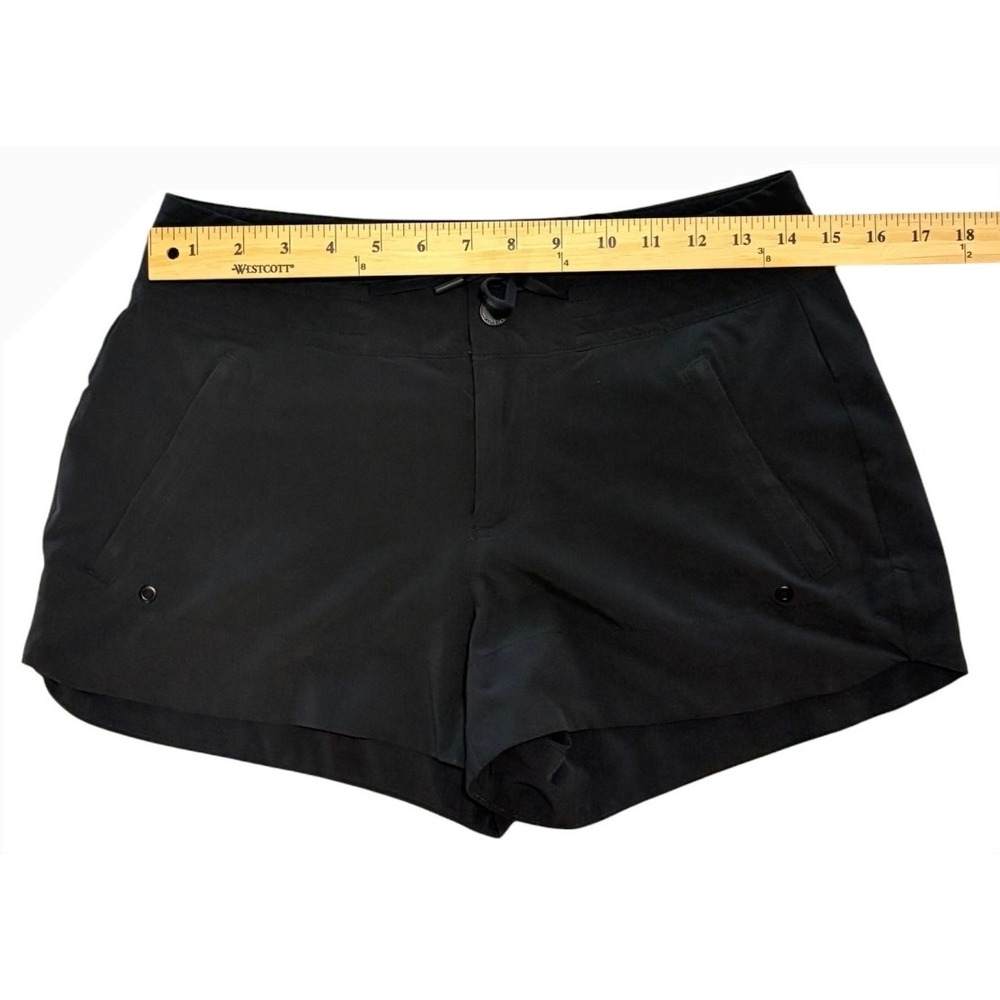 Athleta Trekkie North Shorts Black Hiking Travel Pockets 211376 Womens 2 - Picture 4 of 10